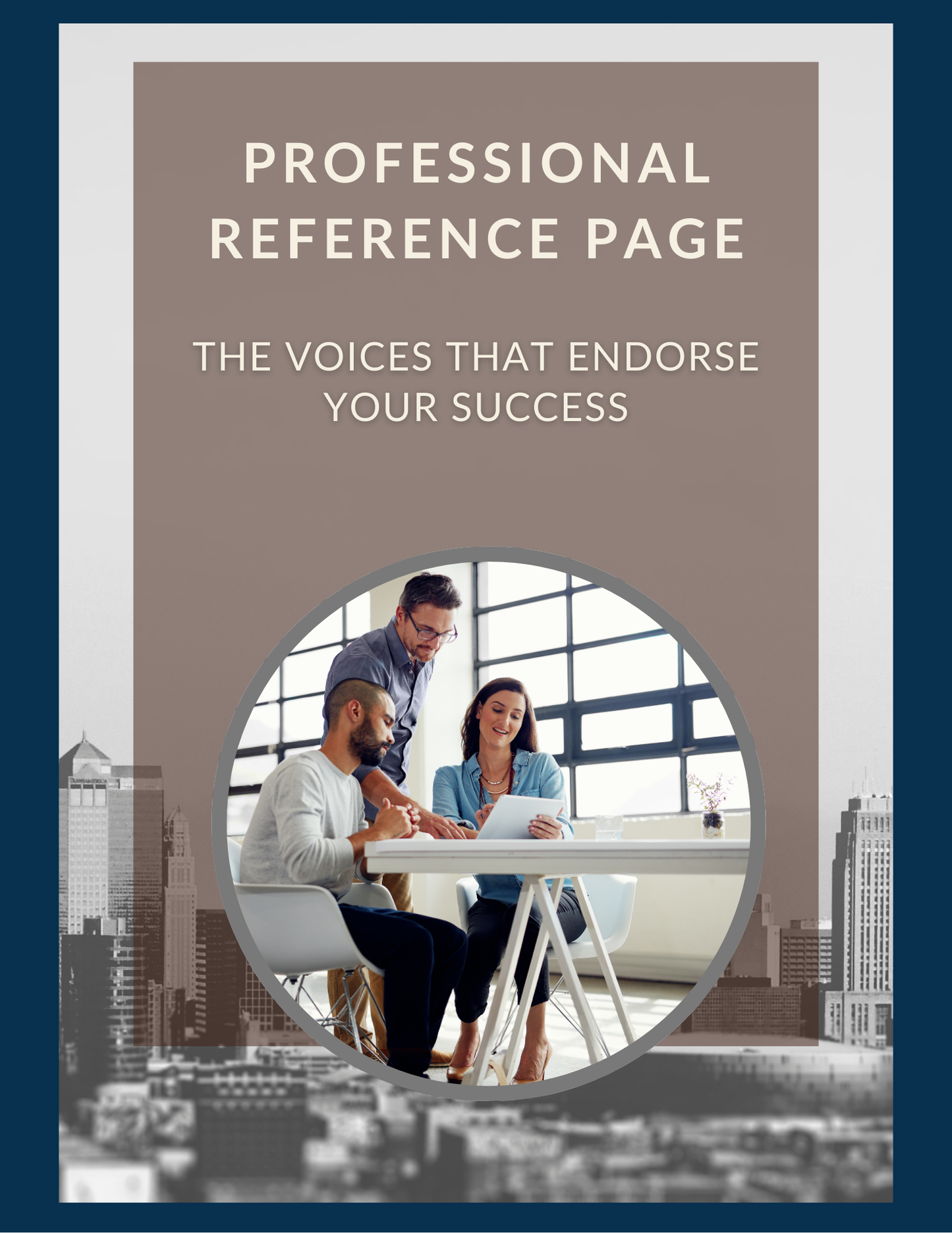 Professional Reference Page - Resume Writing Services